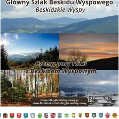 Malownicze krajobrazy Beskidu Wyspowego o każdej porze roku. Lista szczytów i ich wysokości.