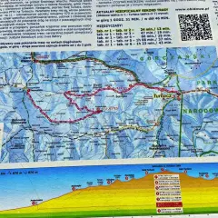 Trasa narciarska Obidowa - Turbacz, 11 km, 570 m przewyższenia. Idealna na biegówki.