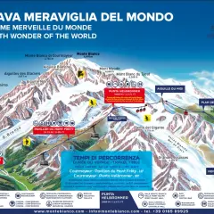Majestatyczny masyw **mont blanc gora** z widokiem na lodowce i szczyty, w tym Monte Bianco.