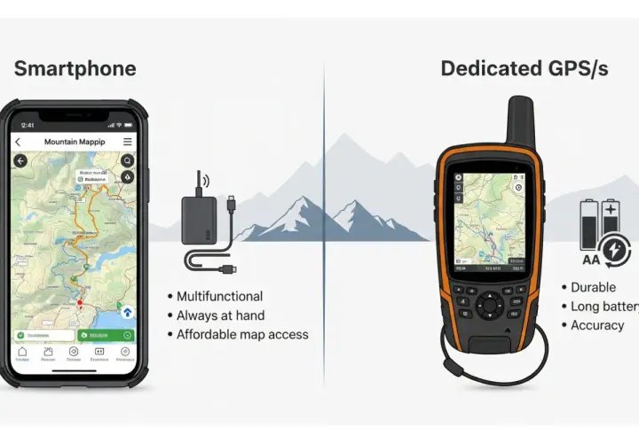 Porównanie smartfona z mapami i dedykowanego GPS. Dowiedz się, jak działa kompas w praktyce, porównując funkcje i wytrzymałość.