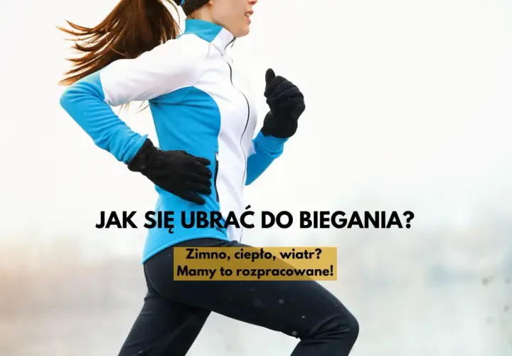 Kobieta w sportowej kurtce i rękawiczkach biegnie, przygotowana na jesienną pogodę. Dowiedz się, w czym biegać jesienią, gdy jest zimno, ciepło lub wietrznie.