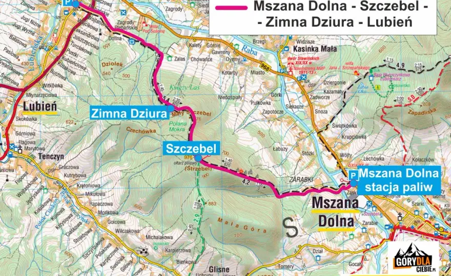 Szczebel: Beskid Wyspowy, strome szlaki i jaskinia. Czy warto?