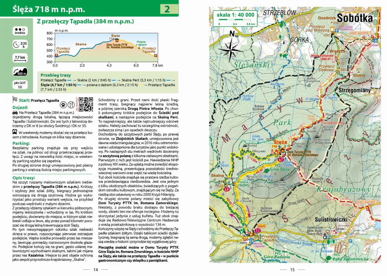 Jak zdobyć koronę gór polskich? Trasa na Ślężę z przełęczy Tąpadła, 7,7 km, 2:35 h. Mapa szlaków, opis trasy, dojazd i parking.