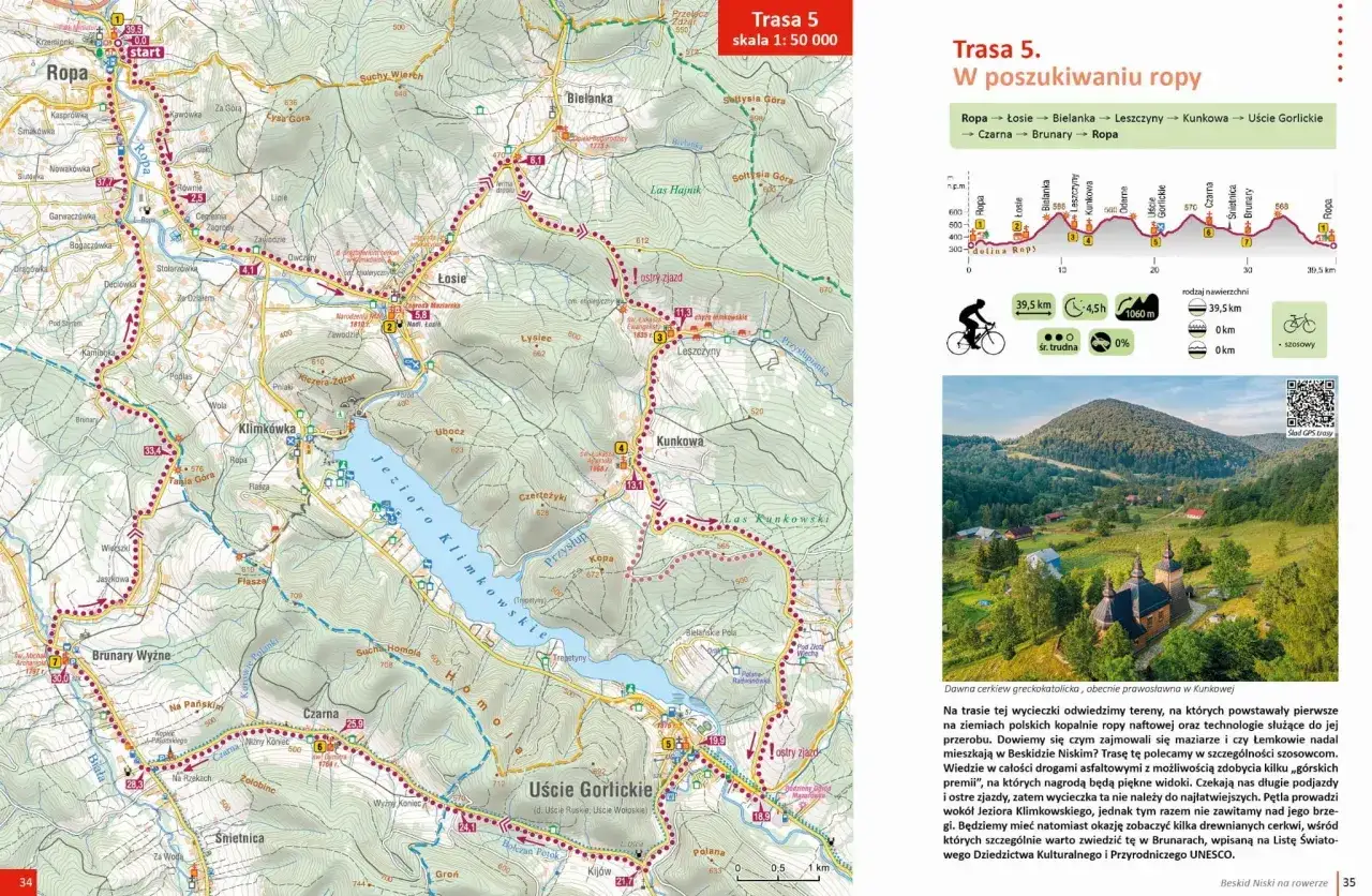 Mapa z trasą 5